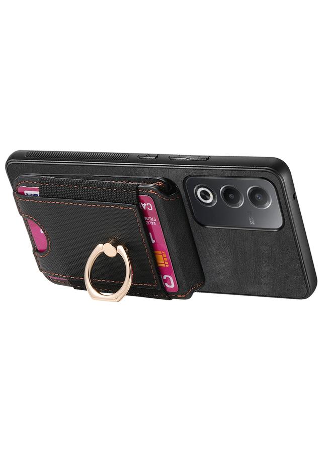 S-TOP Case For OPPO A15 Retro Splitable Magnetic Stand Card Bag Leather Phone Case - Image 5