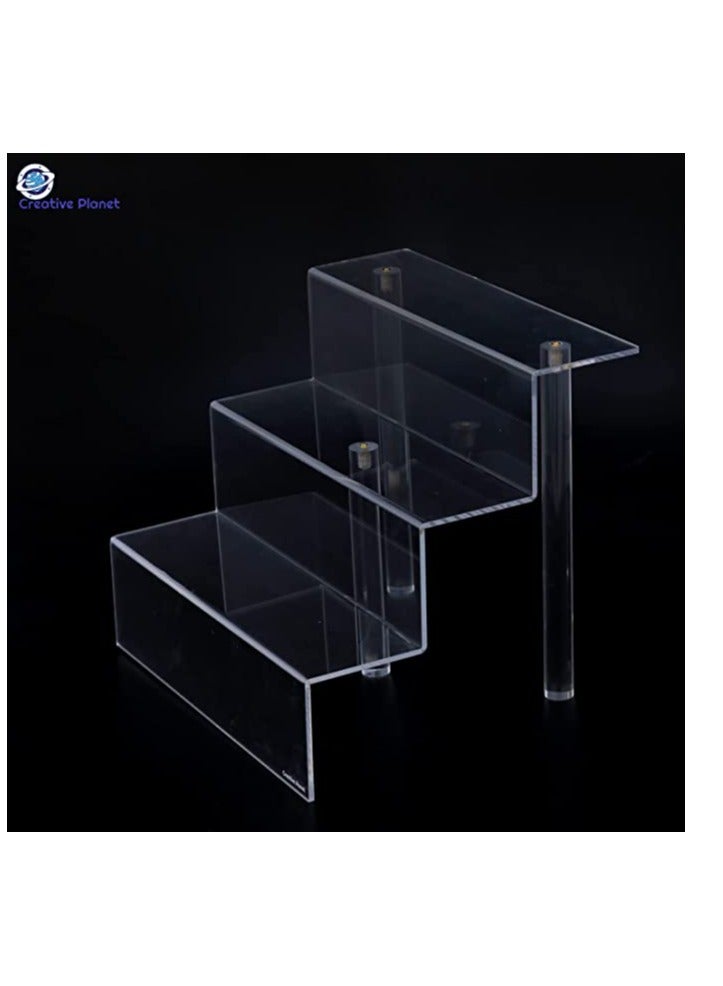 Creative Planet Acrylic Display Riser Shelf Cupcake Stand. (3 Steps HD AE) - Image 4