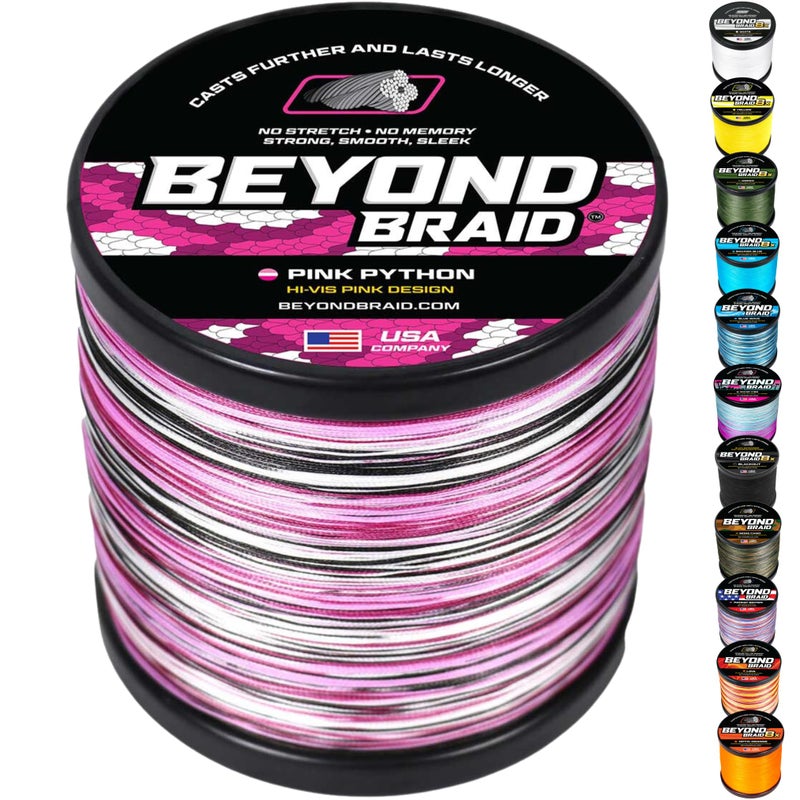 Beyond Braid Pink Python 300 Yards 30LB - Image 1