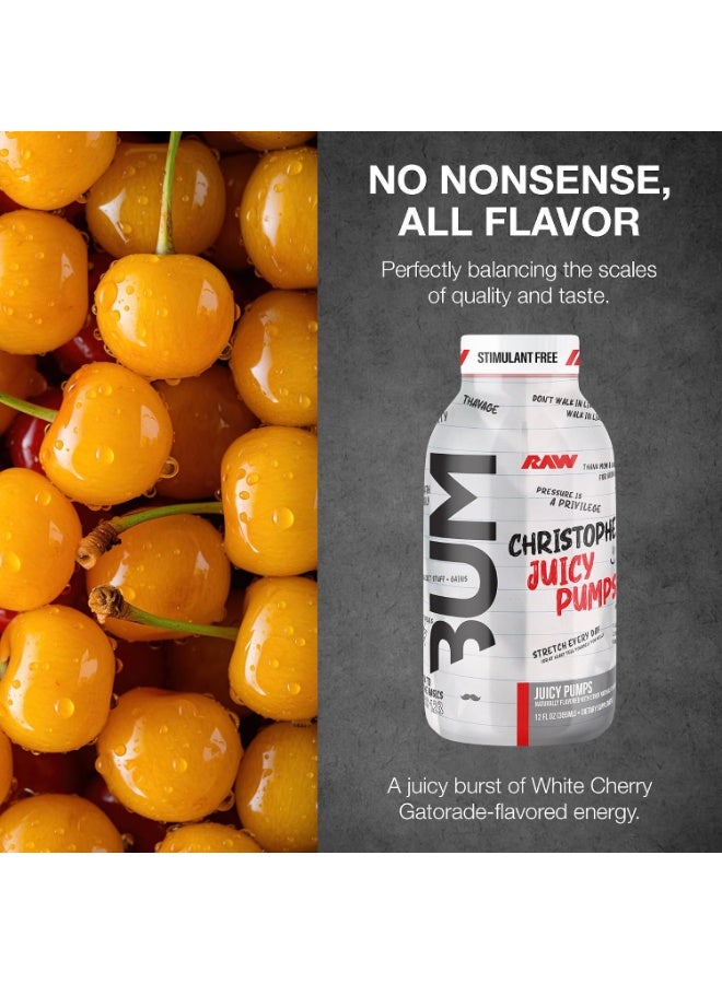 RAW Ready to Drink Pre-Workout, Juicy Pumps (White Cherry) - Zero-Sugar Energy Supplement - Image 3