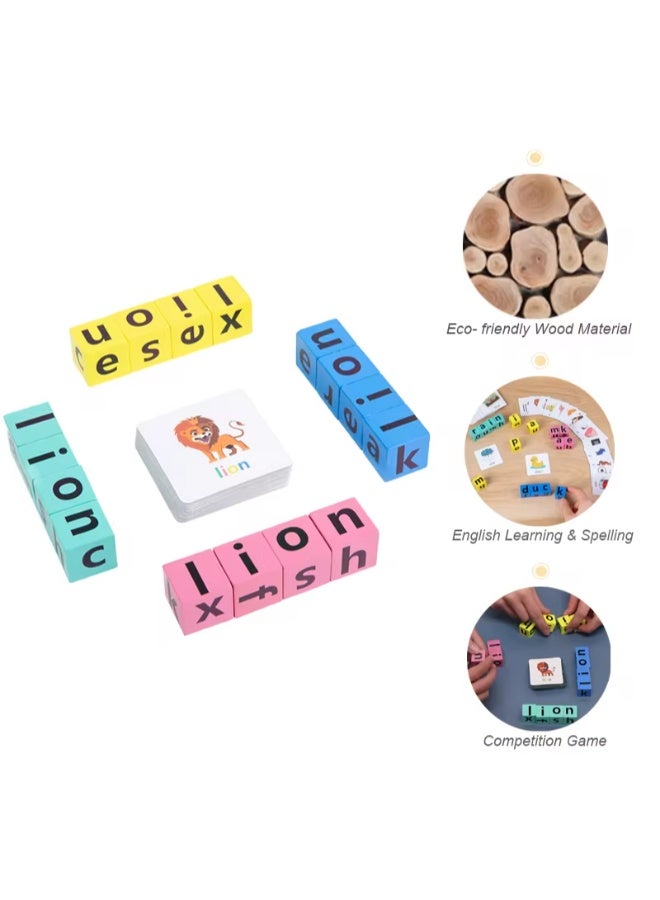 حديقة الألعاب مجموعة بطاقات تعلم اللغة الإنجليزية مع مكعبات – لعبة تعليمية للأطفال | أداة تطوير لغة تفاعلية | تجربة تعلم ممتعة للمتعلمين الصغار - Image 4