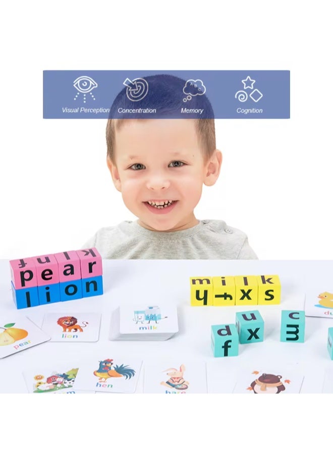 حديقة الألعاب مجموعة بطاقات تعلم اللغة الإنجليزية مع مكعبات – لعبة تعليمية للأطفال | أداة تطوير لغة تفاعلية | تجربة تعلم ممتعة للمتعلمين الصغار - Image 2