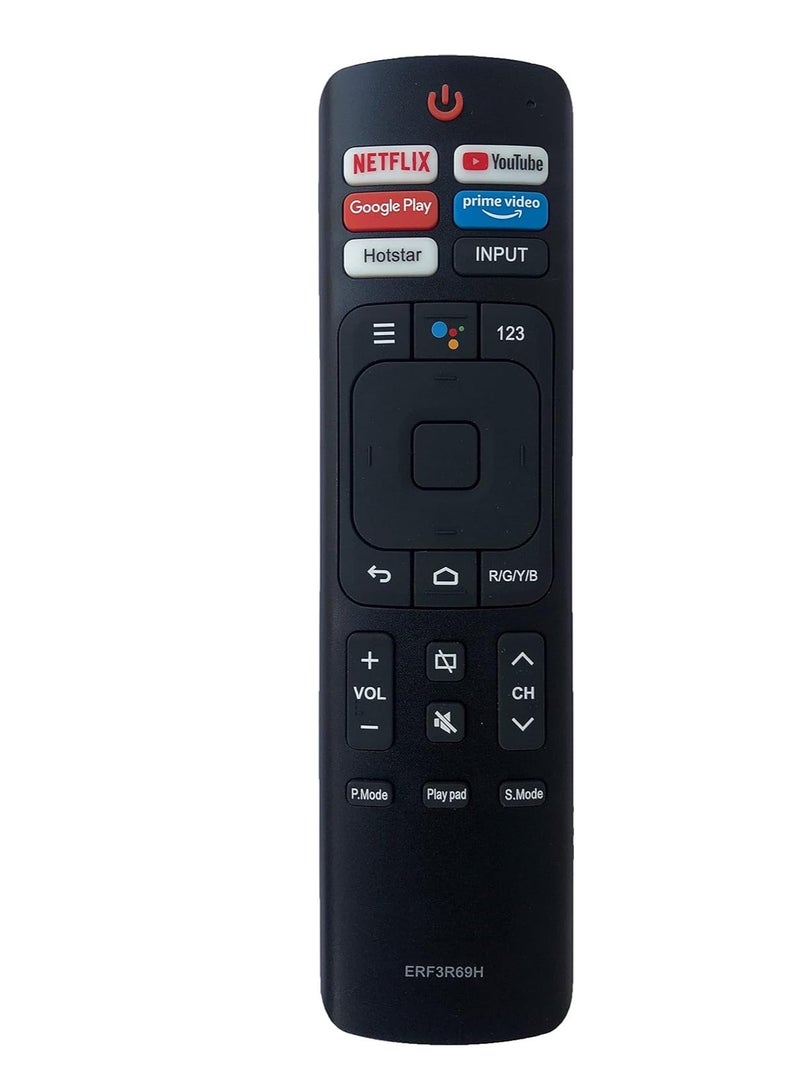 New Replacement Remote Control, Remote Control Fit, Universal Remote Control Compatible with Vu 4K Ultra HD Smart Android LED TV Remote Control (Without Voice Function)  - Image 1