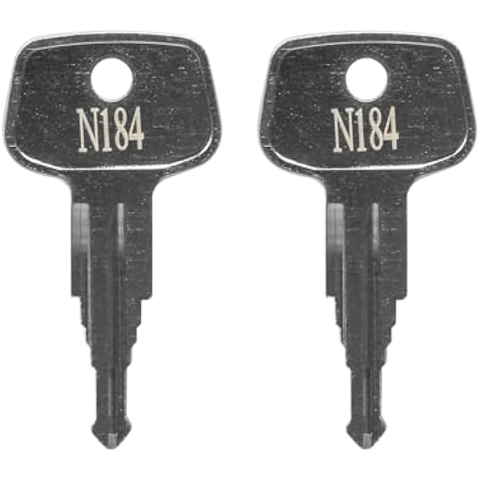 rayihni N184 Key Replacement (2 Pcs) for Thule Ski,Cargo Box,Roof,Crossbars and Carrier Racks Code N184 - Image 1