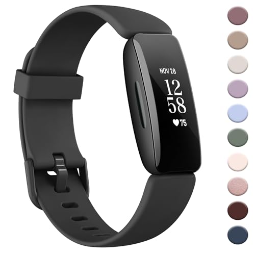 AK Band Compatible with Fitbit Inspire 2 Bands for Women Men, Adjustable Replacement Sport Wristbands Straps for Fitbit Inspire 2 / Ace 3 (Black) - Image 1