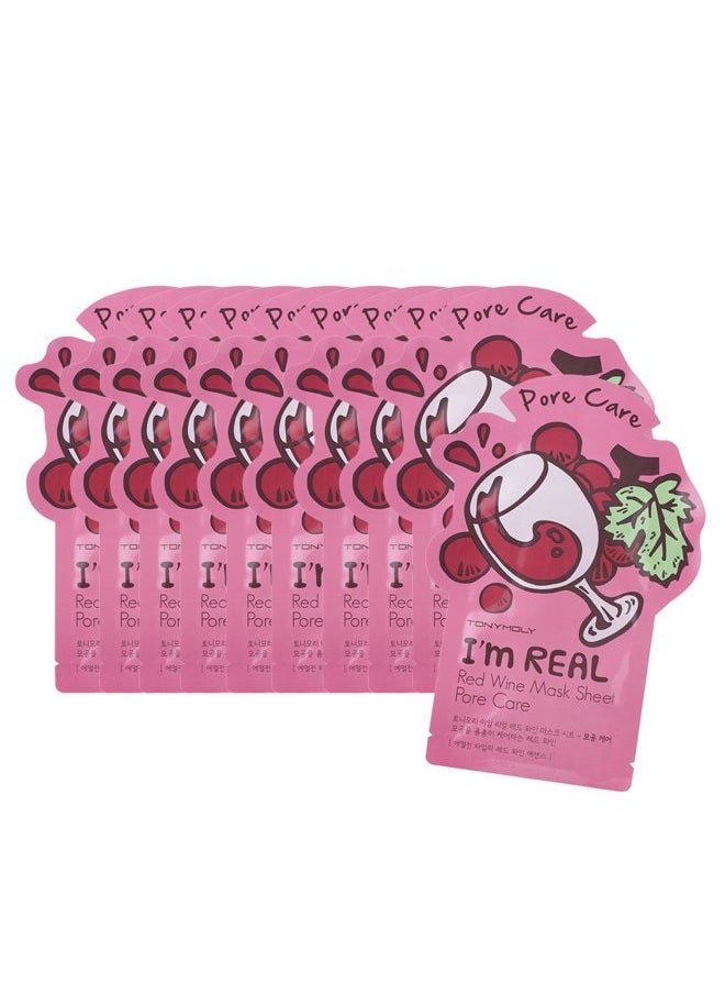 TONYMOLY I'm Real Red Wine Sheet Mask, Easter Basket Stuffers, Hydrating & Moisturizing Skincare, Korean Skin Care Face Mask  - Image 4