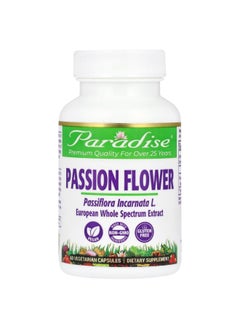 Paradise Herbs Paradise Herbs, Passion Flower, 250 mg, 60 Vegetarian Capsules  - Image 1