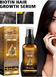 EELHOE Biotin Hair Growth Spray, Biotin Hair Growth Serum, Hair Growth Serums, Nourishing Hair Spray, Prevention of Hair Loss, Biotin Hair Loss Oil, Hair Growth Essential Oils, Nourishes Hair and Scalp (1PC)  - Image 1