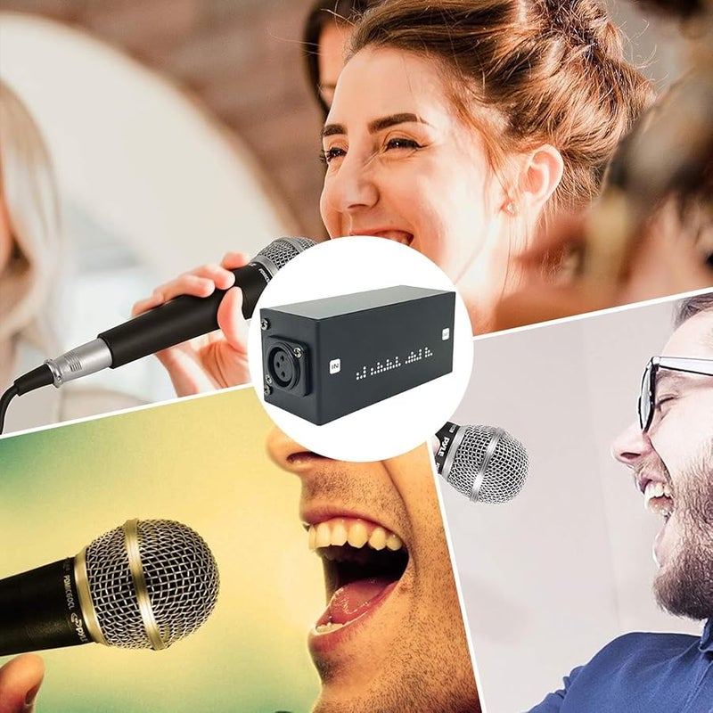 مكبر صوت نشط للميكروفون 28 ديسيبل ربح منخفض الضوضاء معزز ميكروفون مضمن للبودكاست - Image 5