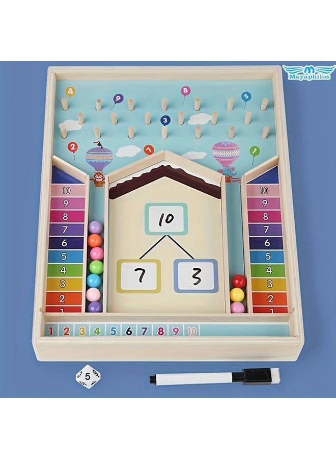 لعبة رياضيات خشبية خرز قراءة الأرقام التعليمي مع ألعاب الجمع نشاط تعليمي هدايا للأطفال - Image 2