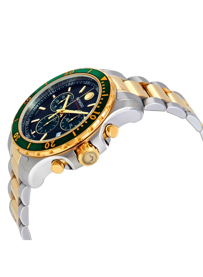 MOVADO BOLD Movado 800 Chronograph Green Dial Two-tone Men's Watch - Image 2