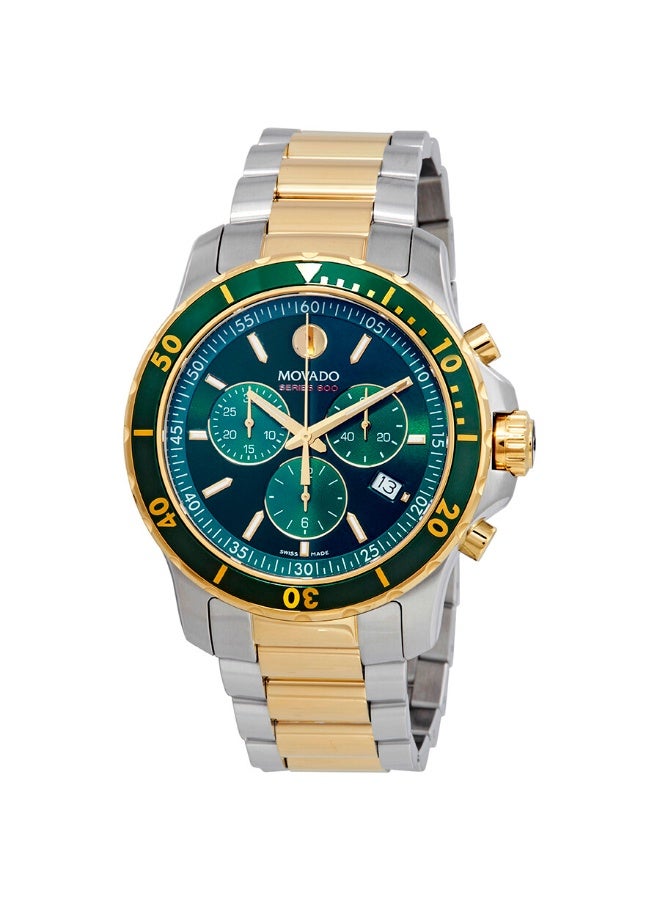 MOVADO BOLD Movado 800 Chronograph Green Dial Two-tone Men's Watch - Image 1