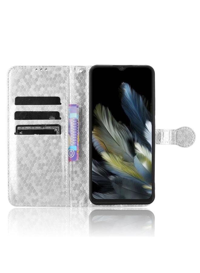 اس-توب جراب لهاتف Blackview Wave 8 / 8C / Oscal Flat 2 جراب هاتف جلدي منقوش بنقط قرص العسل - Image 4