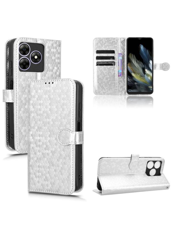 اس-توب جراب لهاتف Blackview Wave 8 / 8C / Oscal Flat 2 جراب هاتف جلدي منقوش بنقط قرص العسل - Image 1