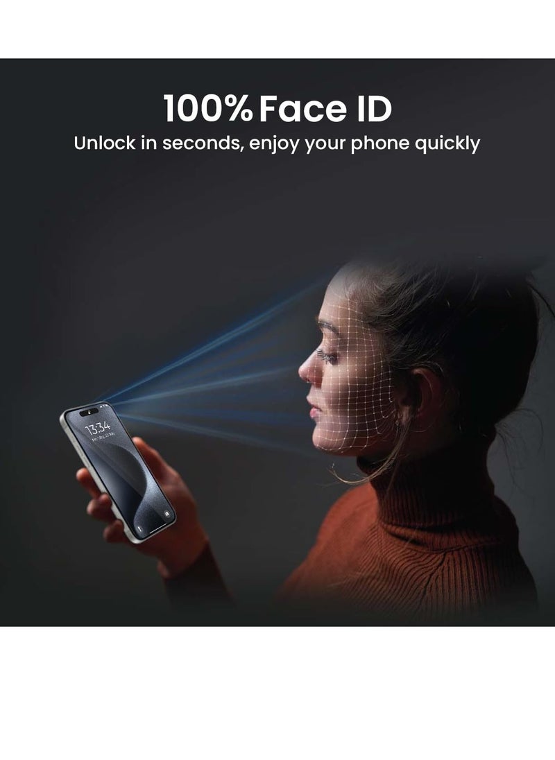 Brave Premium Screen Protector for iPhone 15 Pro Max 6.7 inch, 9H Hardness Tempered Glass with Easy Installation Tray, 3D Edge-to-Edge Full Coverage, Bubble-Free Application, Scratch-Resistant Surface, Anti-Fingerprint Coating, HD Clarity, Ultra-Slim Design, High Touch Response, Case Compatible, Crystal Clear Display  - Image 5