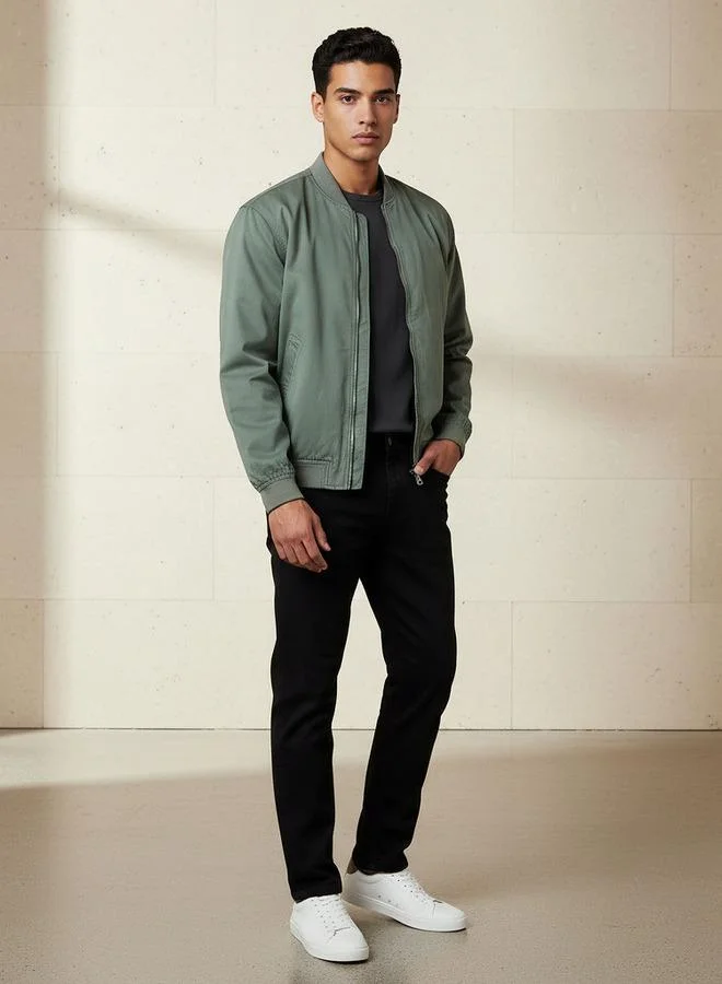 Splash FAV Men Regular Fit Twill Bomber Jacket