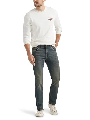 Lee Men's Extreme Motion Straight Taper Jean Maverick 42W x 30L - Image 2