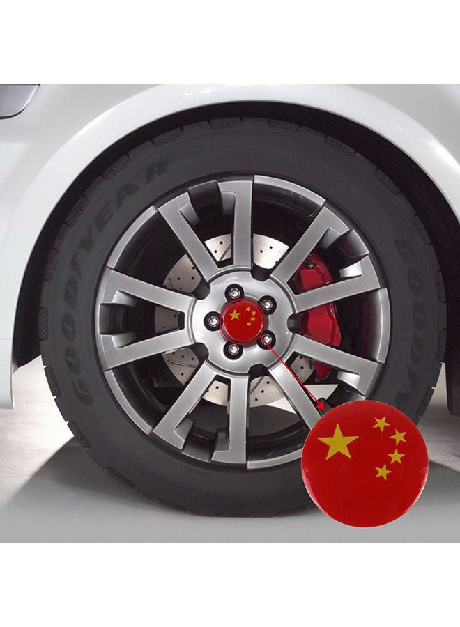 NIBEMINENT 4-Piece China Flag Metal Car Sticker - Image 4