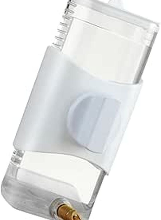 White Outdoor Bird Water Feeder And Drinker With Tap For Parrot Pigeon Cage Pet Supply - Image 1