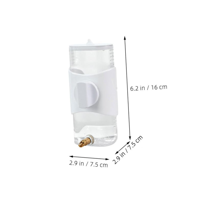 White Outdoor Bird Water Feeder And Drinker With Tap For Parrot Pigeon Cage Pet Supply - Image 3