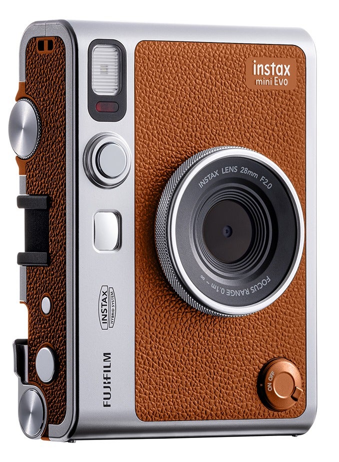 Instax Fujifilm instax mini Evo Instant Film Camera - Brown - Image 2