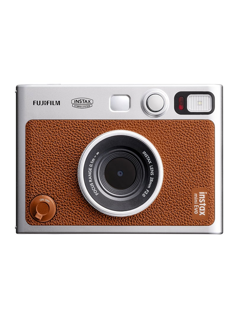 Instax Fujifilm instax mini Evo Instant Film Camera - Brown - Image 4