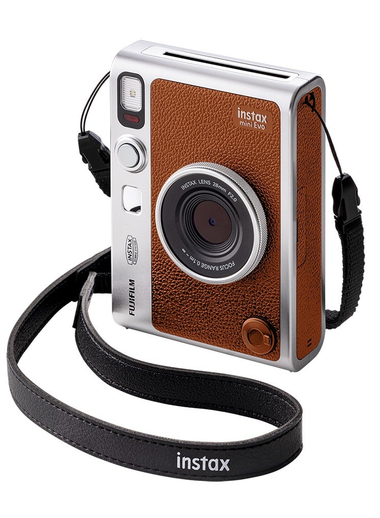 Instax Fujifilm instax mini Evo Instant Film Camera - Brown - Image 5