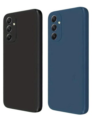Samsung Galaxy M14 5G- 2-Pack Matte Silicone Case Cover - Slim, Colorful, Good Grip (Black, Blue) - pzsku/ZAC3A393B75BB36324CA2Z/45/1746181917/0fa09a91-50dd-49ad-b9b8-4b6e6fa52d2c