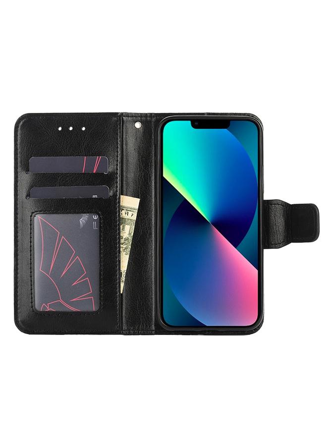 S-TOP Case For iPhone 14 Pro Max Crystal Texture Horizontal Flip Leather Phone Case - Image 5