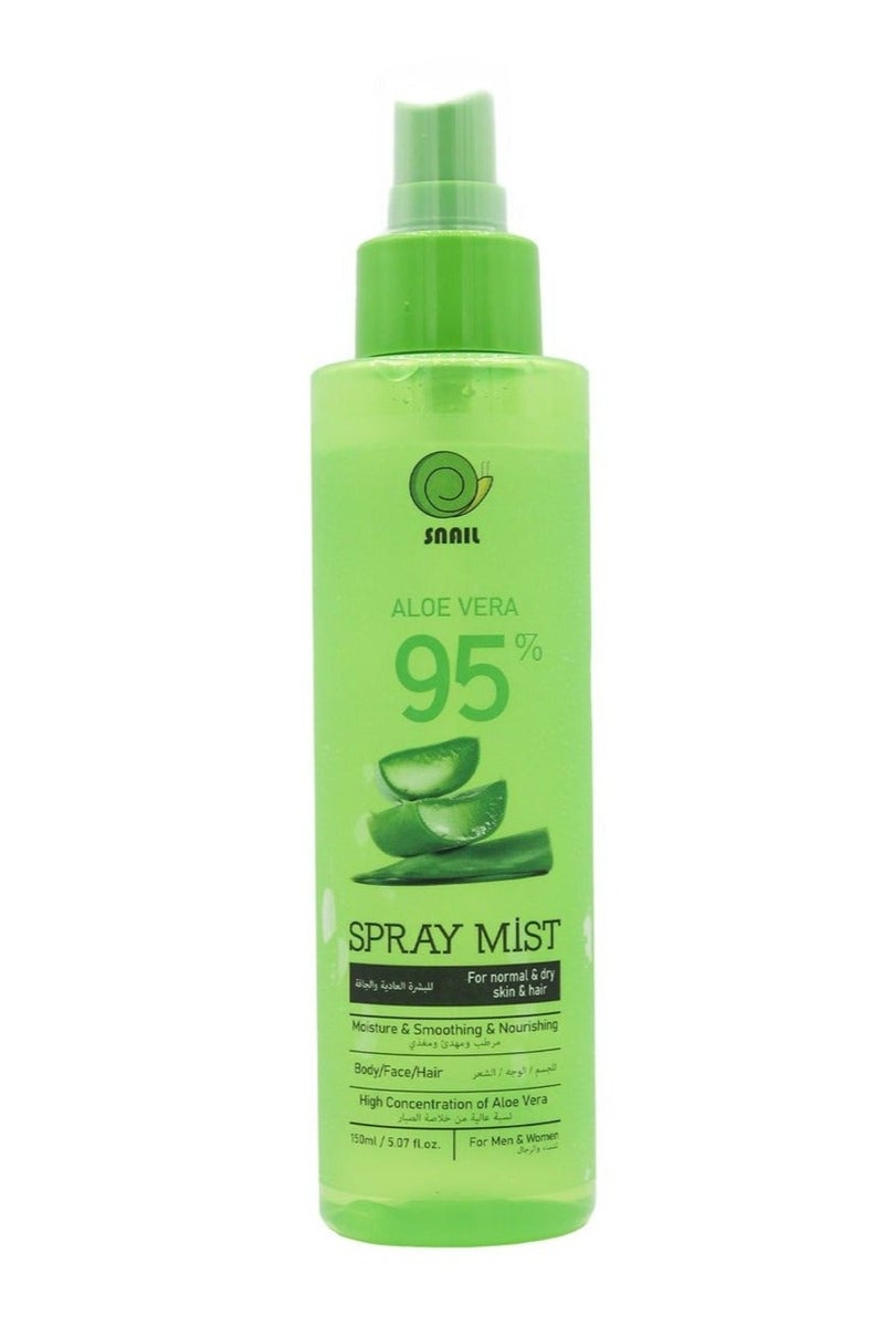 SNAIL Snail Aloe Vera 95% Spray Mist Moisture & Smoothing & Nourishing 150ml  - Image 5