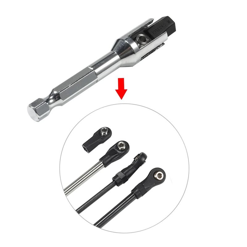 Quick Assembly Tool For 1 10 RC Crawler Links Golden Color Compatible With Trx4 Scx10 Tf2 And Vs4 10 Rod Ends And Ball Joint Wrench With 1 4 Inch Hex Shank - Image 5