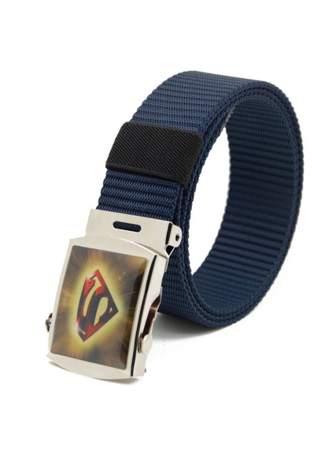 Children's Belt Boys' And Girls' Middle School And Elementary School Students' Korean Style Fashionable Trousers Belt Junior High School Students' Automatic Buckle Parent-child Belt
