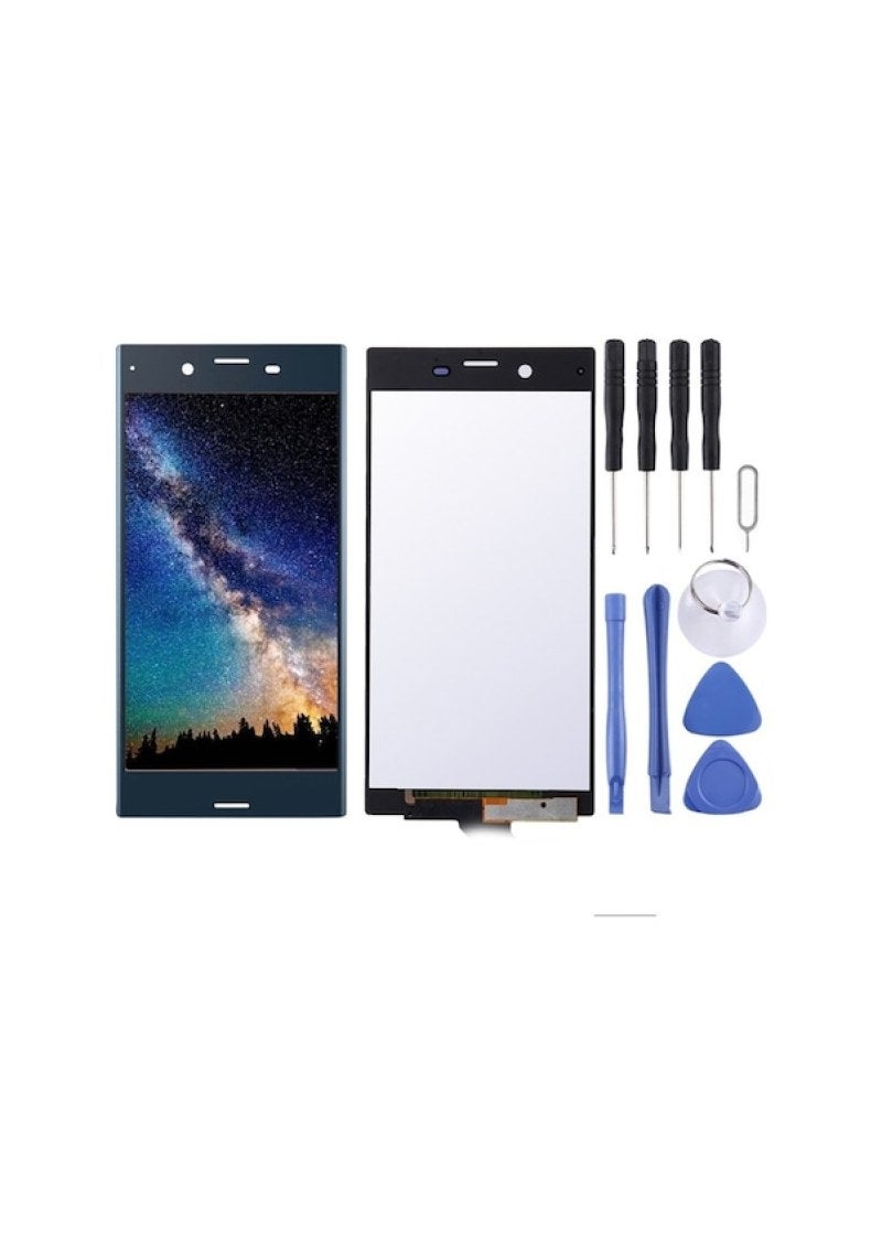 LCD Touch Assembly for Sony Xperia XZ, dark blue - Image 1