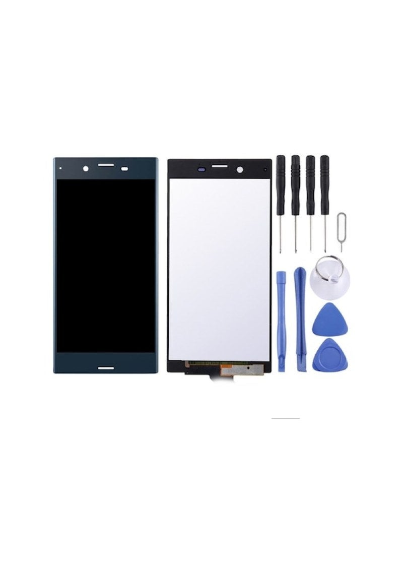LCD Touch Assembly for Sony Xperia XZ, dark blue - Image 2