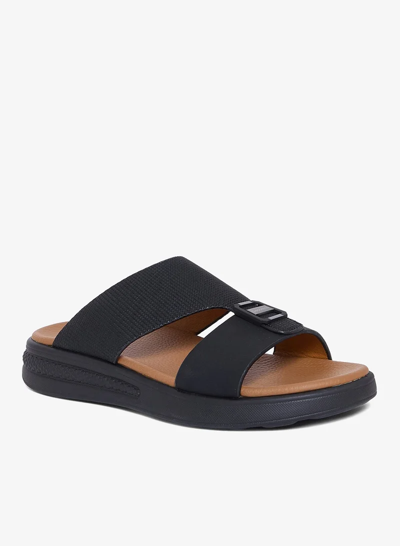 جيومني صنادل عربية مريحة للرجال – صنادل كلاسيكية مفتوحة الأصابع مع سرير مبطن للارتداء اليومي