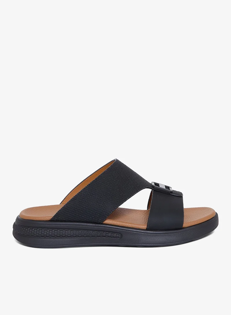 جيومني صنادل عربية مريحة للرجال – صنادل كلاسيكية مفتوحة الأصابع مع سرير مبطن للارتداء اليومي