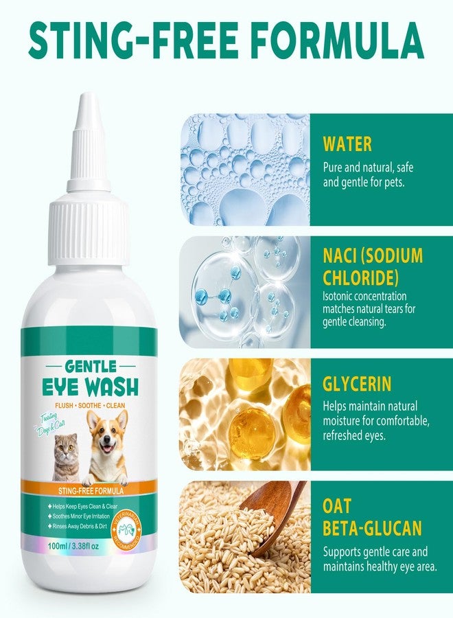 Arkture Dog Eye Drops, Eye Infection Treatment for Dogs and Cats, Soothe Infection & Allergy, Relieve Dry, Pink & Minor Irritated Eyes, Pet Tear Stain Remover & Eyes Cleaner, 100ml - Image 3