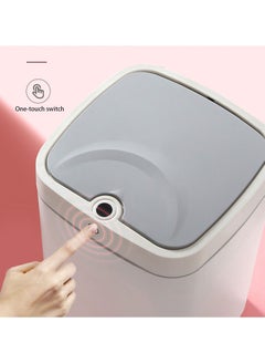 Hihonor 18L Electric Trash Can, Rechargeable Battery Dual Purpose Model Trash Can with Lid, Smart Electric Plastic Narrow Trash Can (Living Room, Bedroom, Office, Kitchen), Pink  - Image 2