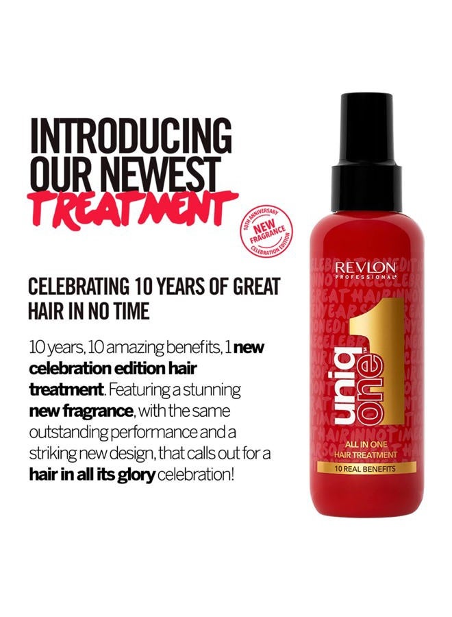 Revlon Professional AUITRONCARE Professional Vegan Leave In Conditioner & Hair Treatment for Shine & Frizz Control, Gifts For Women/Men (150ml) Celebration Edition, All Hair Types - Image 4