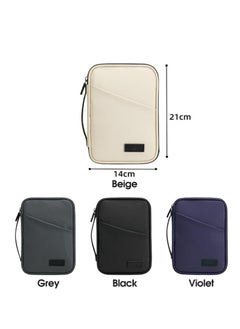 Generic Travel Document Organizer Family Passport Holder Premium Wallet for All Portable Travel Essentials for Men and Women Black  - Image 3