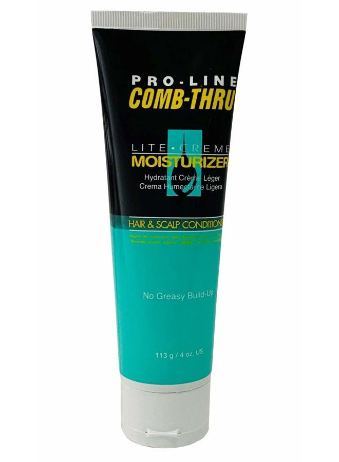 PROLINE Comb-Thru Lite-Cr?me Moisturizer, Hair & Scalp Conditioner for Men, 4-Ounce Tubes (Pack of 6) - Image 1
