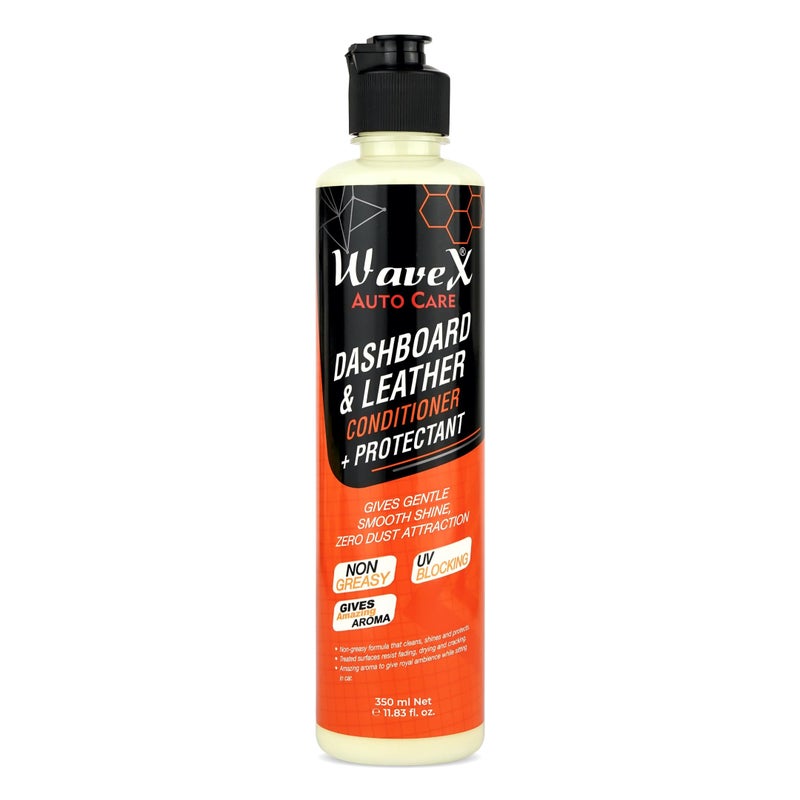 Wavex Dashboard Polish and Leather Conditioner + Protectant 350ml Car Dashboard Polish | Car Polish for Interior Plastic, Leather, Vinyl & Rubber | Dashboard Polish That Protects, Shines & Conditions - Image 4