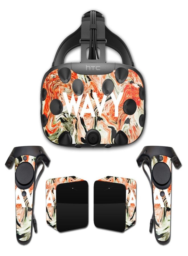 MIGHTY SKINS MightySkins Skin Compatible with HTC Vive Full Coverage - Wavy | Protective, Durable, and Unique Vinyl Decal wrap Cover | Easy to Apply, Remove, and Change Styles | Made in The USA - Image 2