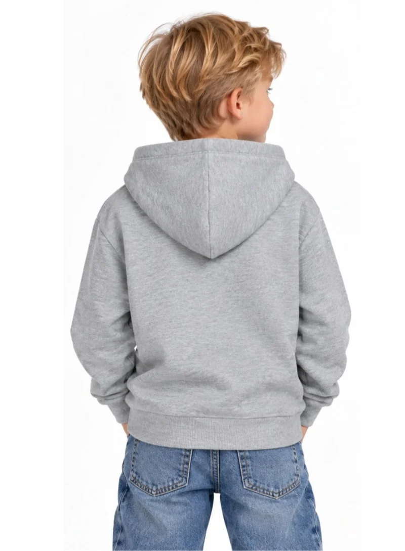Lego LEGO Kids' Grey Hoodie with 'My Best Alien Friend' Print