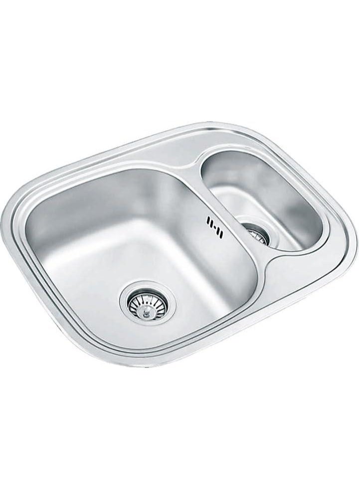 يوكنوكس حوض مطبخ مدمج  – مطلي – مزدوج – تركي  – GA 628.488 15 - Image 1