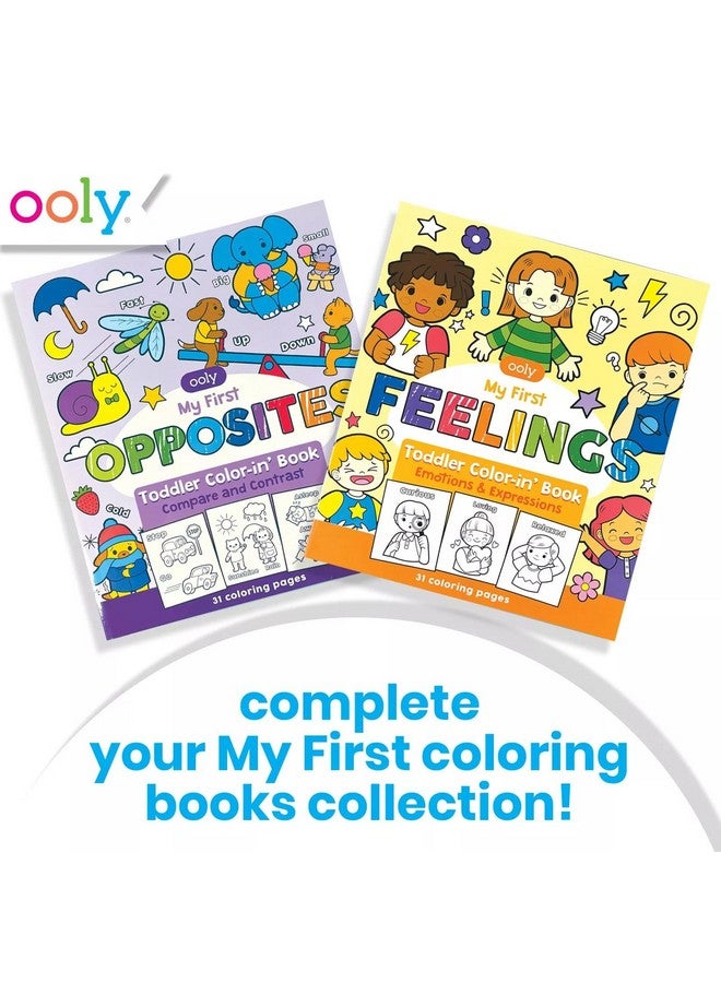 Ooly Coloring Book For Toddlers, Fun Activity Coloring Pages For Kids, 31 Perforated Pages 8"X10" To Hang, Great Kid'S Activities For School, Birthday Parties, Stocking Stuffer [My First Feelings] - Image 5