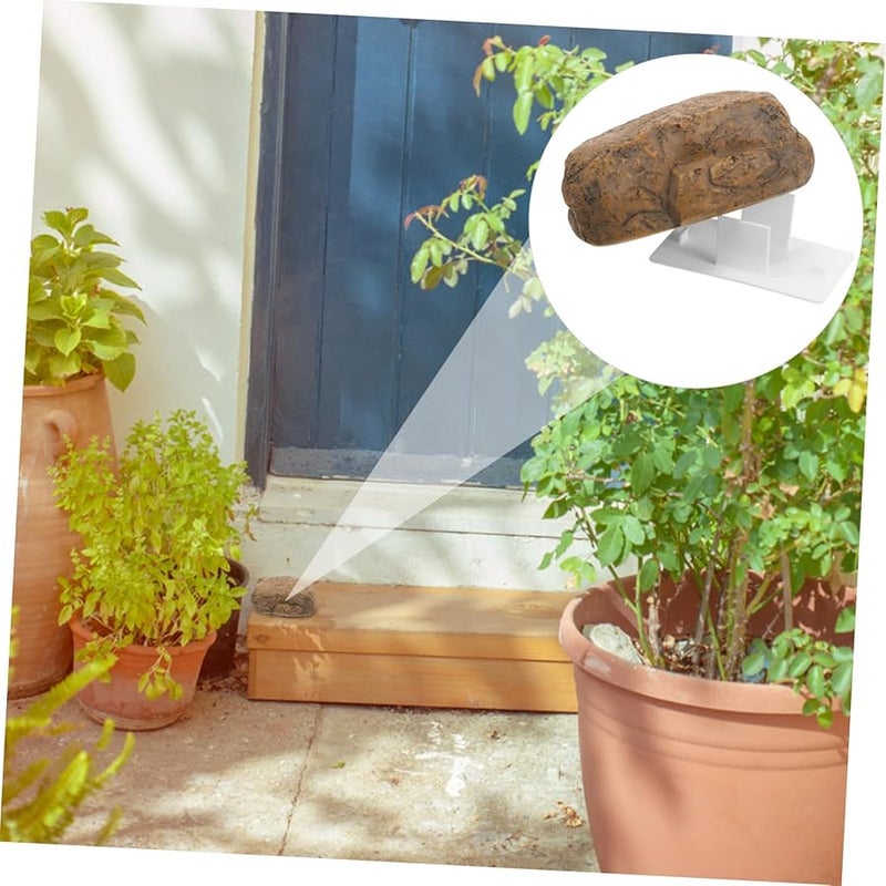 Angoily 3 Pcs Hidden Key Storage Box Realistic Faux Stone Outdoor Garden Decor - Image 4