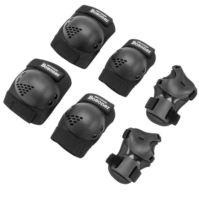 BOSONER KidsYouth Knee Pad Elbow Pads for Roller Skates Cycling BMX Bike Skateboard Inline Rollerblading Skating Scooter Riding Sports