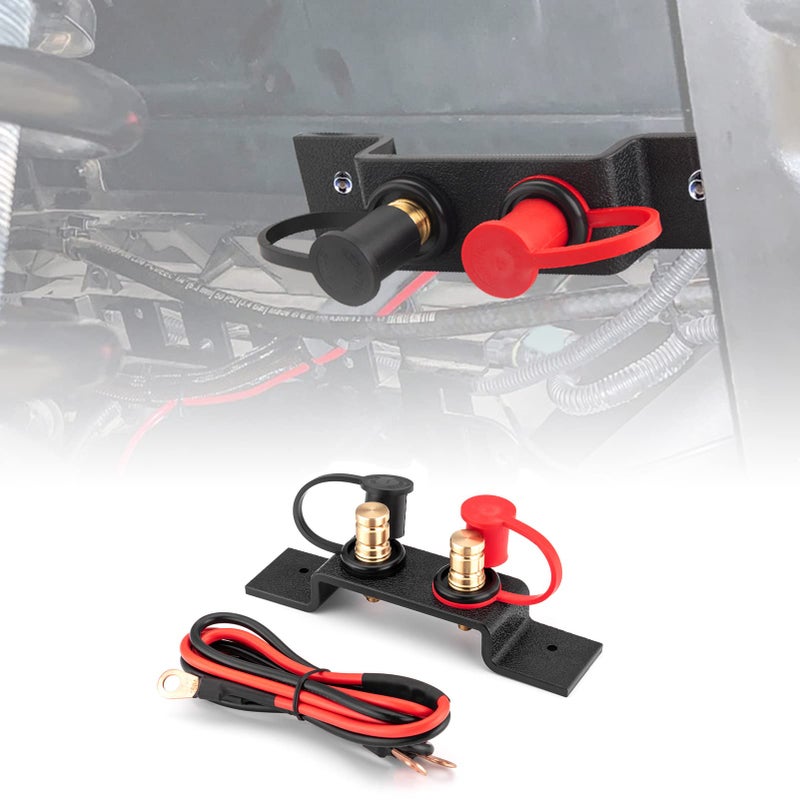 Wsays UTV Battery Jump Post Terminals Relocation Kit Quick Charging Battery Tool Compatible with CanAm X3 UTV ATV Car Trucks RV Tractor Mower Diesel Boat