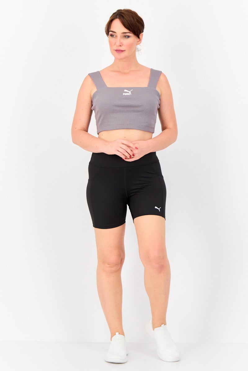 PUMA شورتات رياضية نسائية مناسبة للجري، أسود - Image 4